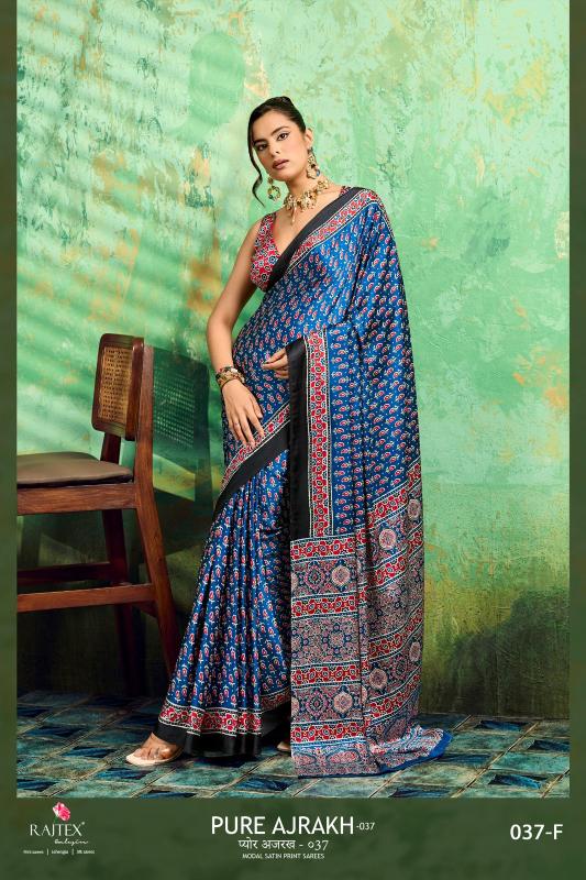 Rajtex Pure Ajrakh 037 Cheap saree wholesaler in Hyderabad